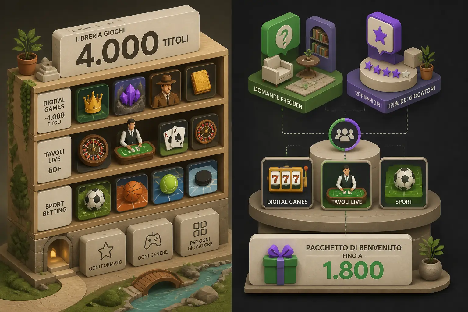 Giochi e Slot di Queen Casino in Italia visual guide for Queen Casino